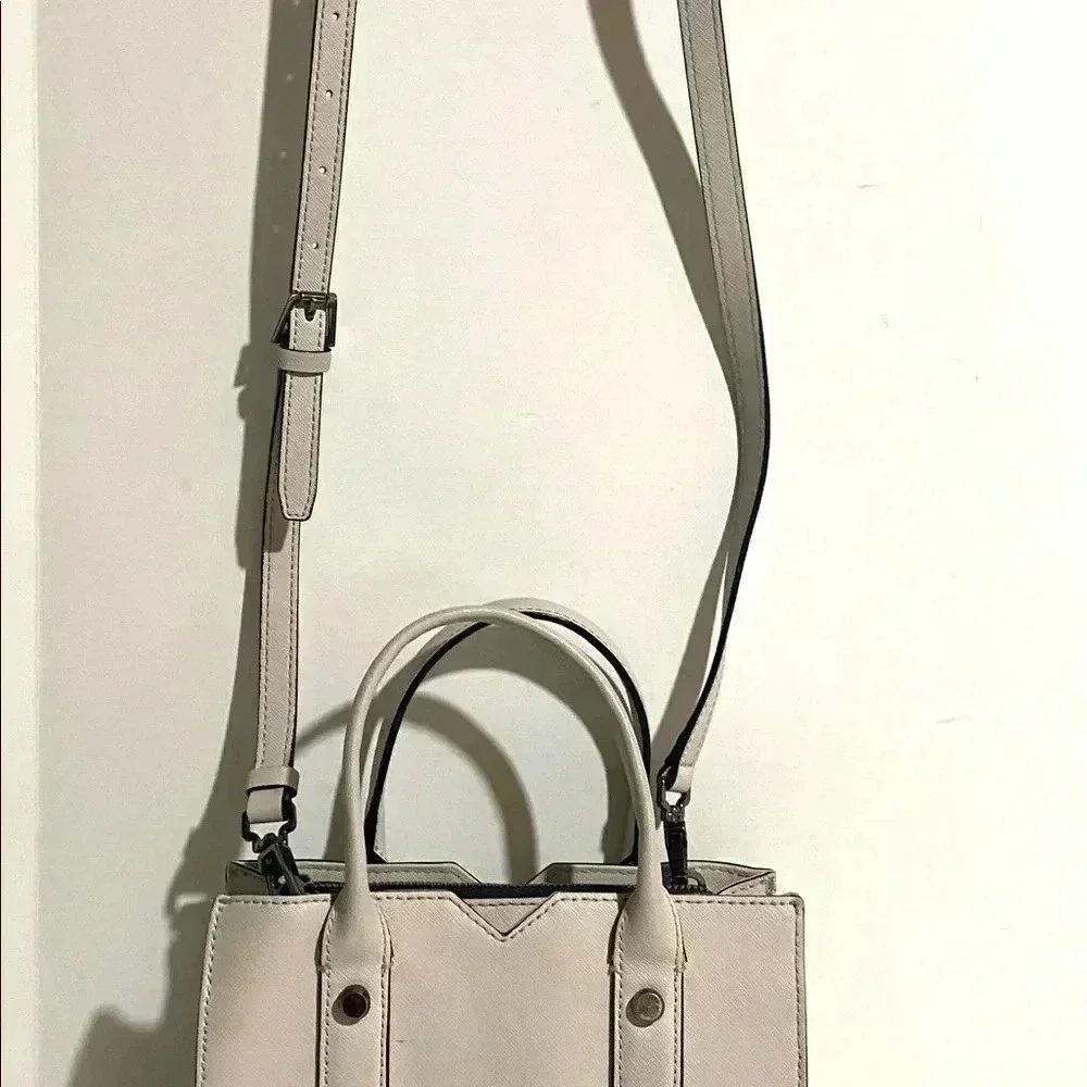 Botkier grey saffiano leather satchel handbag